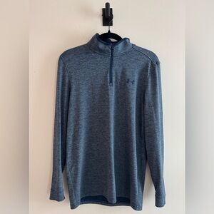 Under Armour Men’s Heathered Blue Long Sleeve Quarter Zip